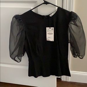 Puff sleeve shirt from Zara
